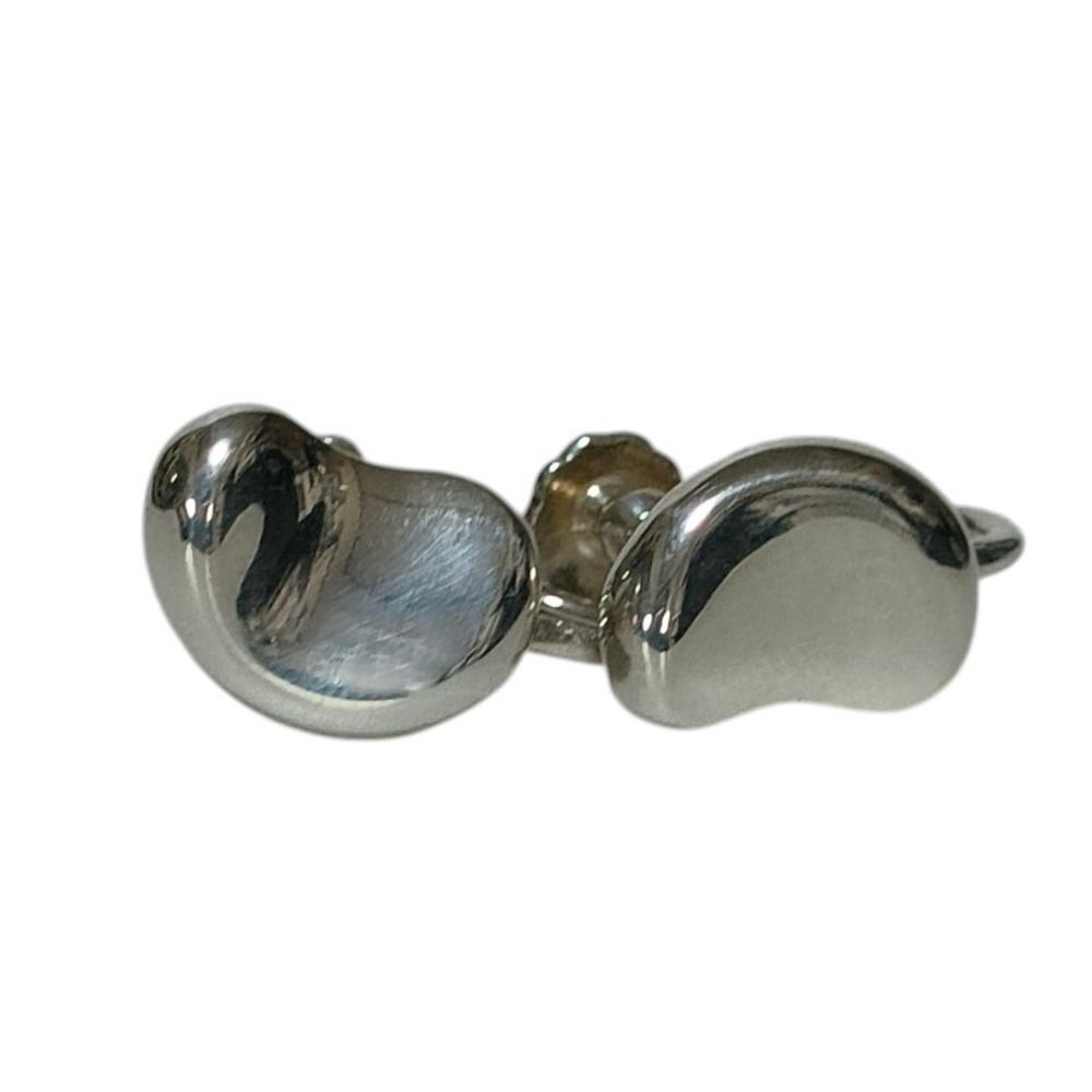Tiffany & Co Elsa Peretti 925 Bean Earrings Silver