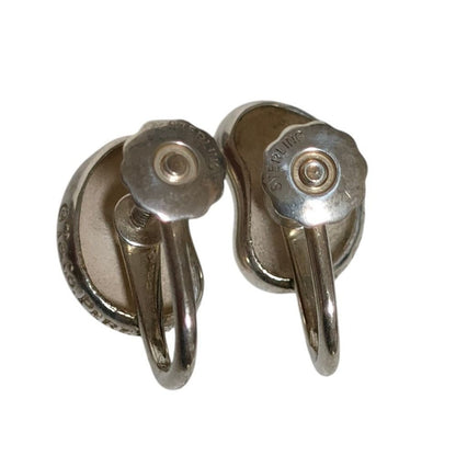 Tiffany & Co Elsa Peretti 925 Bean Earrings Silver — view 4