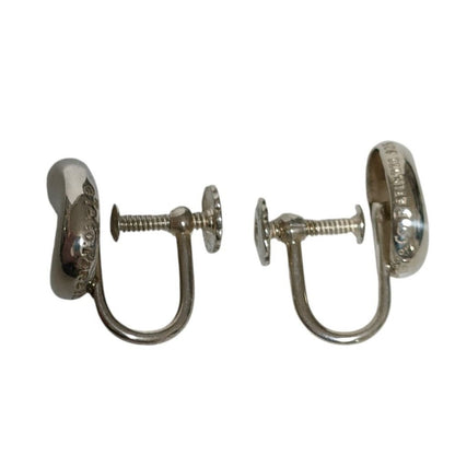 Tiffany & Co Elsa Peretti 925 Bean Earrings Silver — view 2