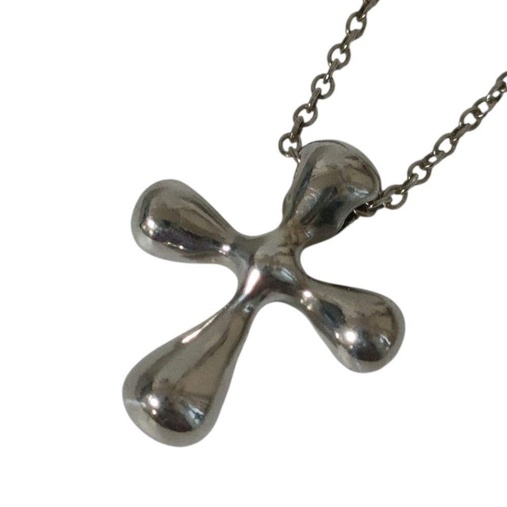 Tiffany & Co Small Cross Chain Pendant 925 Sterling Silver