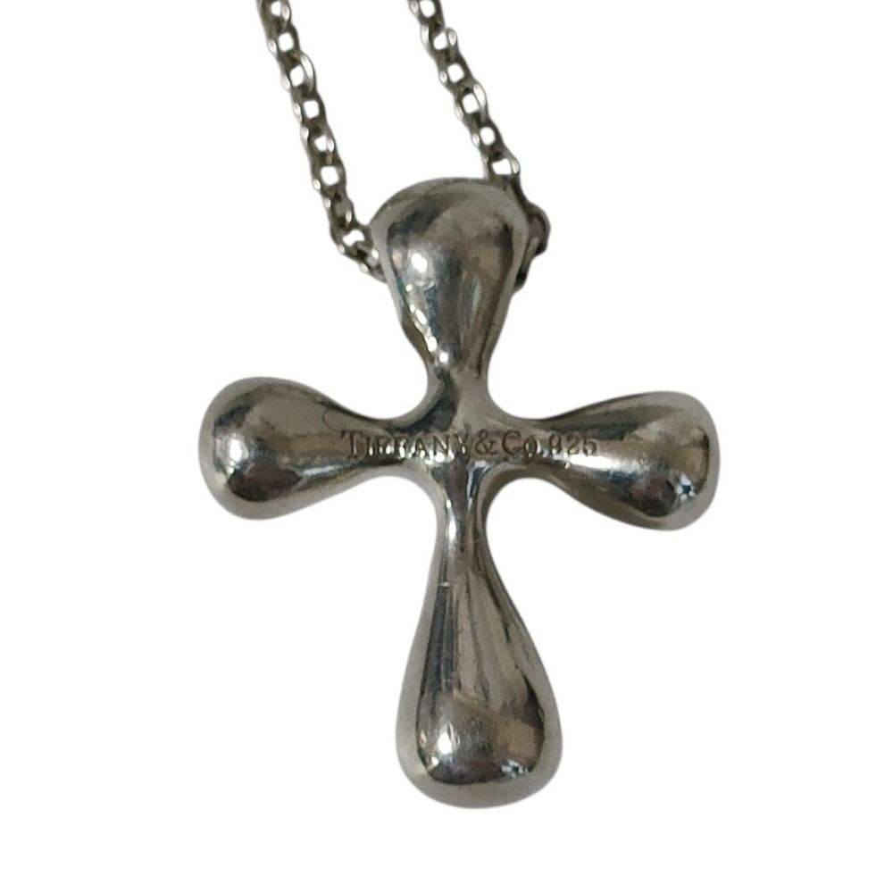 Tiffany & Co Small Cross Chain Pendant 925 Sterling Silver — view 2