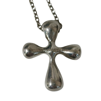 Tiffany & Co Small Cross Chain Pendant 925 Sterling Silver — view 2