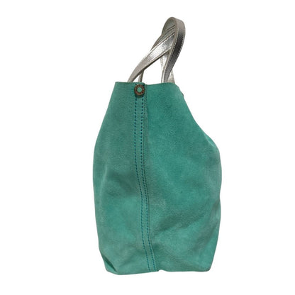 Tiffany & Co Reversible Tote Bag Blue Silver Colored — view 6