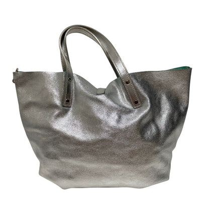 Tiffany & Co Reversible Tote Bag Blue Silver Colored — view 5
