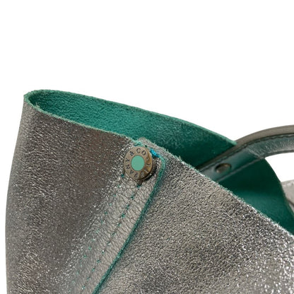 Tiffany & Co Reversible Tote Bag Blue Silver Colored — view 8