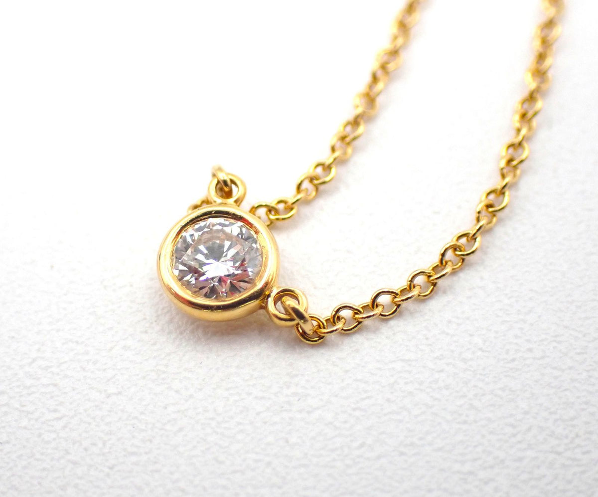 Tiffany & Co by the Yard Diamond Necklace Yellow Gold — view 2