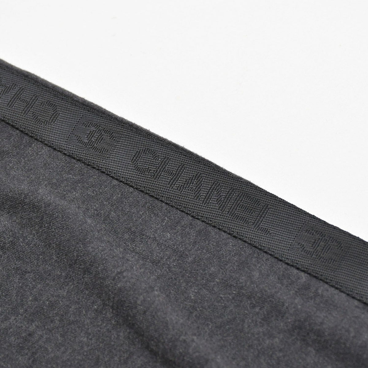 Chanel Pants Sweatpants Sports Line Side Cotton Gray Black Silver — view 5