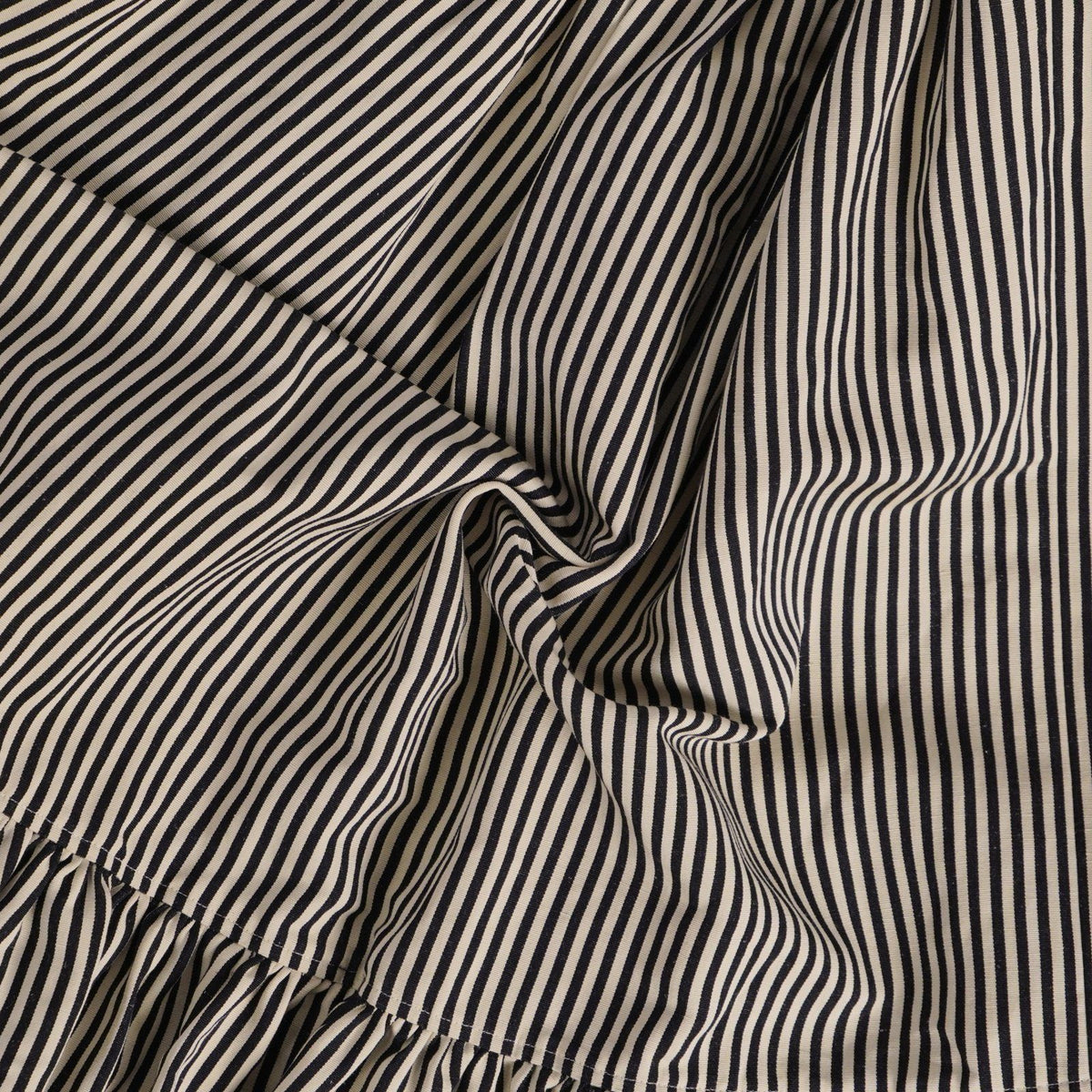 Dior Skirt Long Striped Linen Silk Black US 4 — view 7
