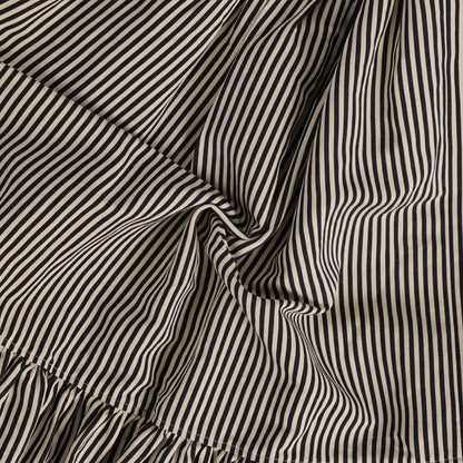Dior Skirt Long Striped Linen Silk Black US 4 — view 7
