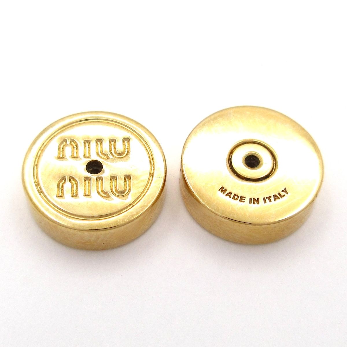 Miu Miu Earrings Gold White — view 5