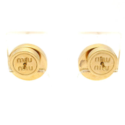 Miu Miu Earrings Gold White — view 3