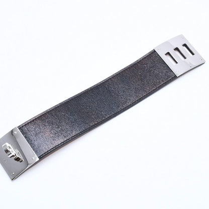 Hermes Kelly Dog Bracelet Black Silver — view 7