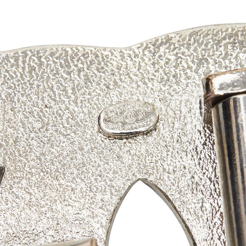 Chanel CC Logo Chain Belt National Flag 03A Silver Multicolor Metal — view 5