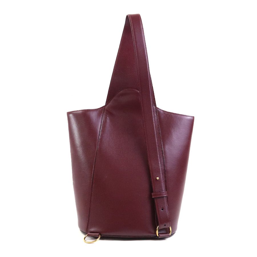 Cartier Shoulder Bag Burgundy — view 3