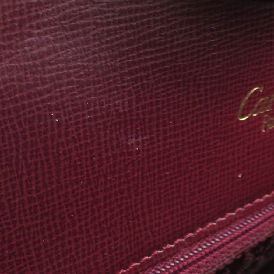 Cartier Shoulder Bag Burgundy — view 7