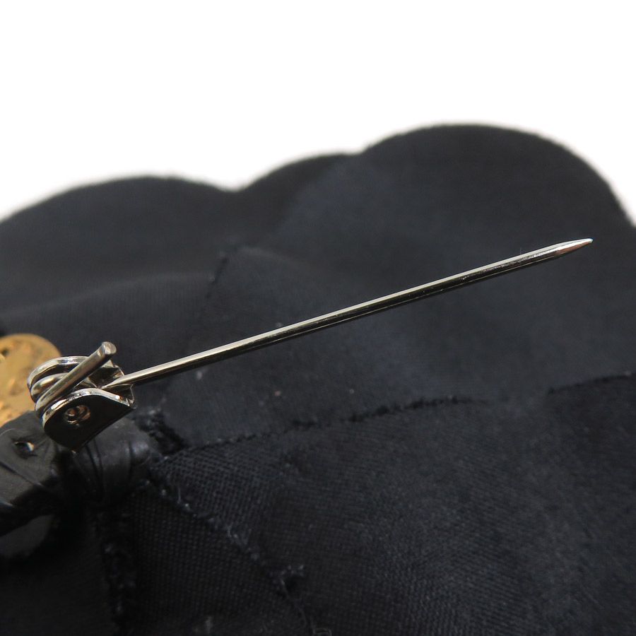 Chanel Brooch Camellia Black — view 6