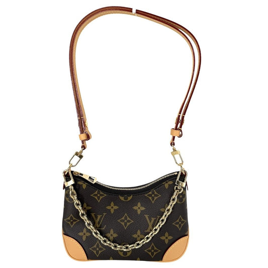Louis Vuitton 2-Way Nano Boulogne Shoulder Bag Crossbody Monogram Canvas Brown