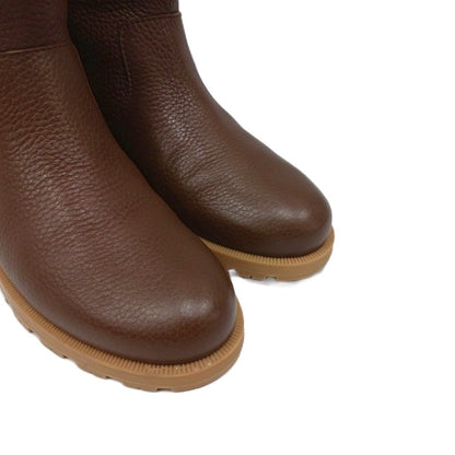 Gucci Interlocking G Shearling Boots Short Leather Fur Brown — view 6