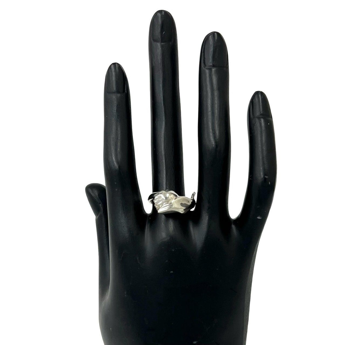 Tiffany & Co Vintage Tulip Ring 925 Sterling Silver — view 2