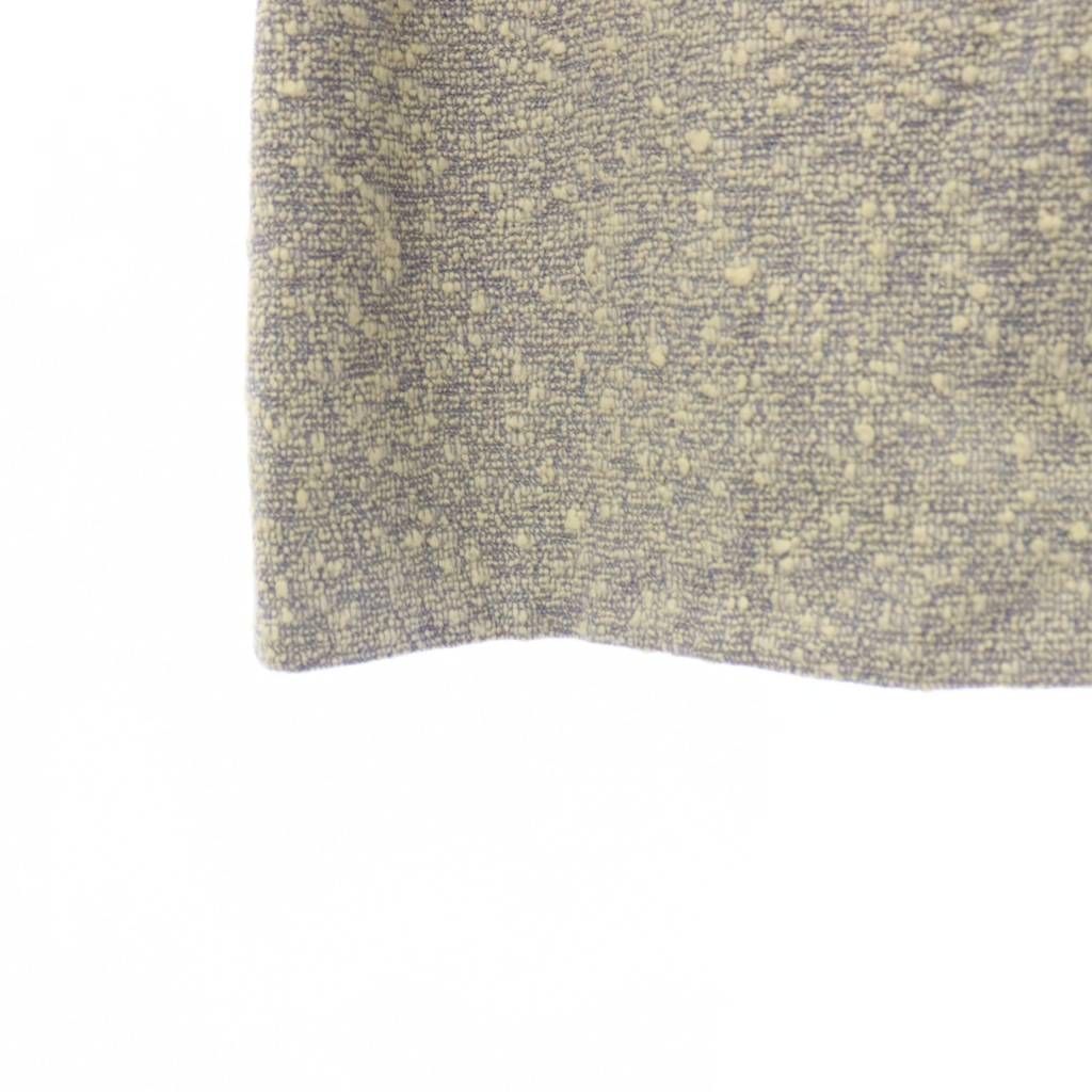Chanel Boutique Tweed Skirt Knee-Length Ivory Navy 38 — view 4