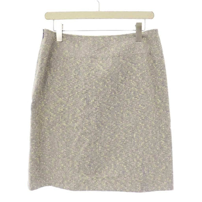 Chanel Boutique Tweed Skirt Knee-Length Ivory Navy 38 — view 2