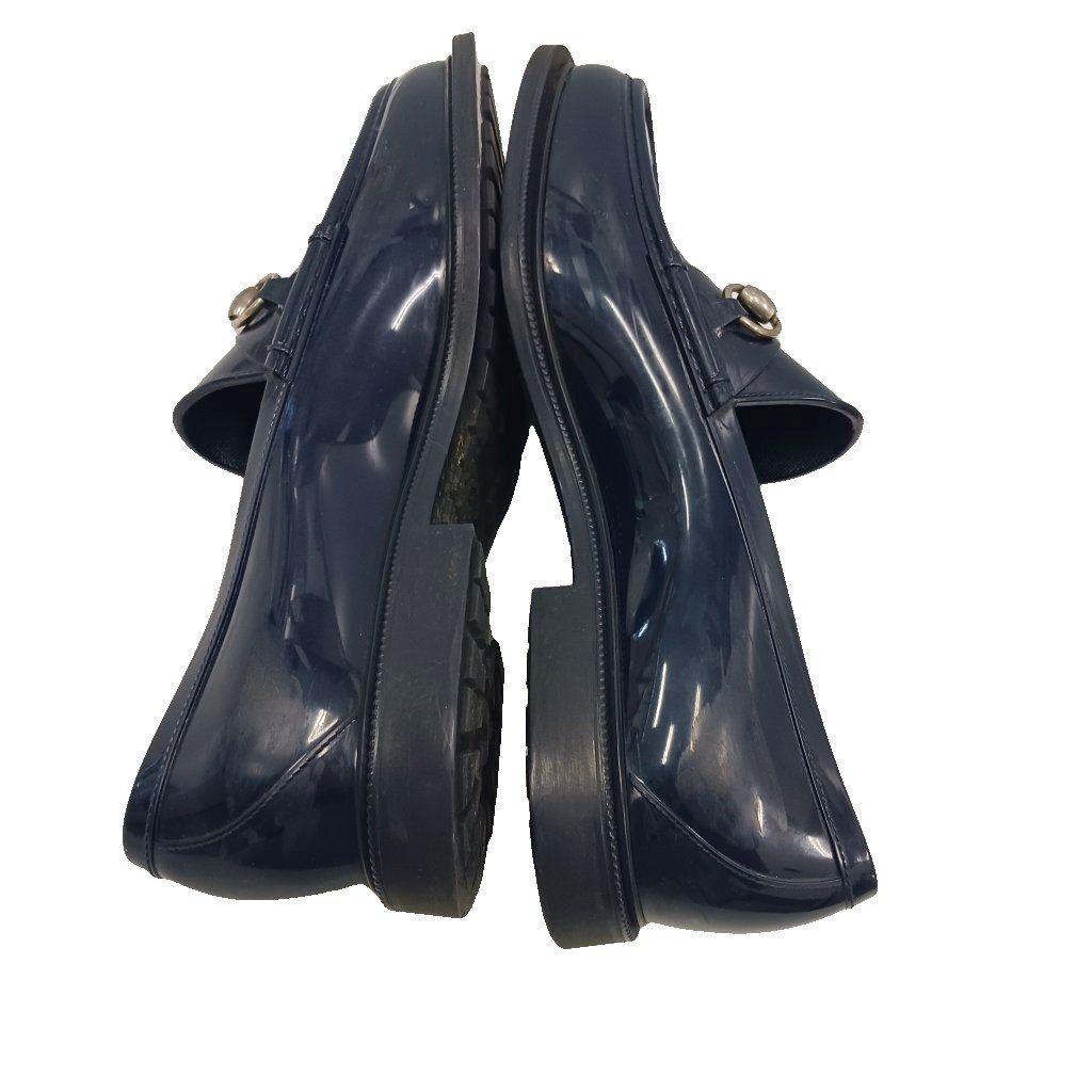 Gucci Horsebit Loafers Rubber Navy 10 — view 8