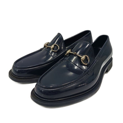 Gucci Horsebit Loafers Rubber Navy 10