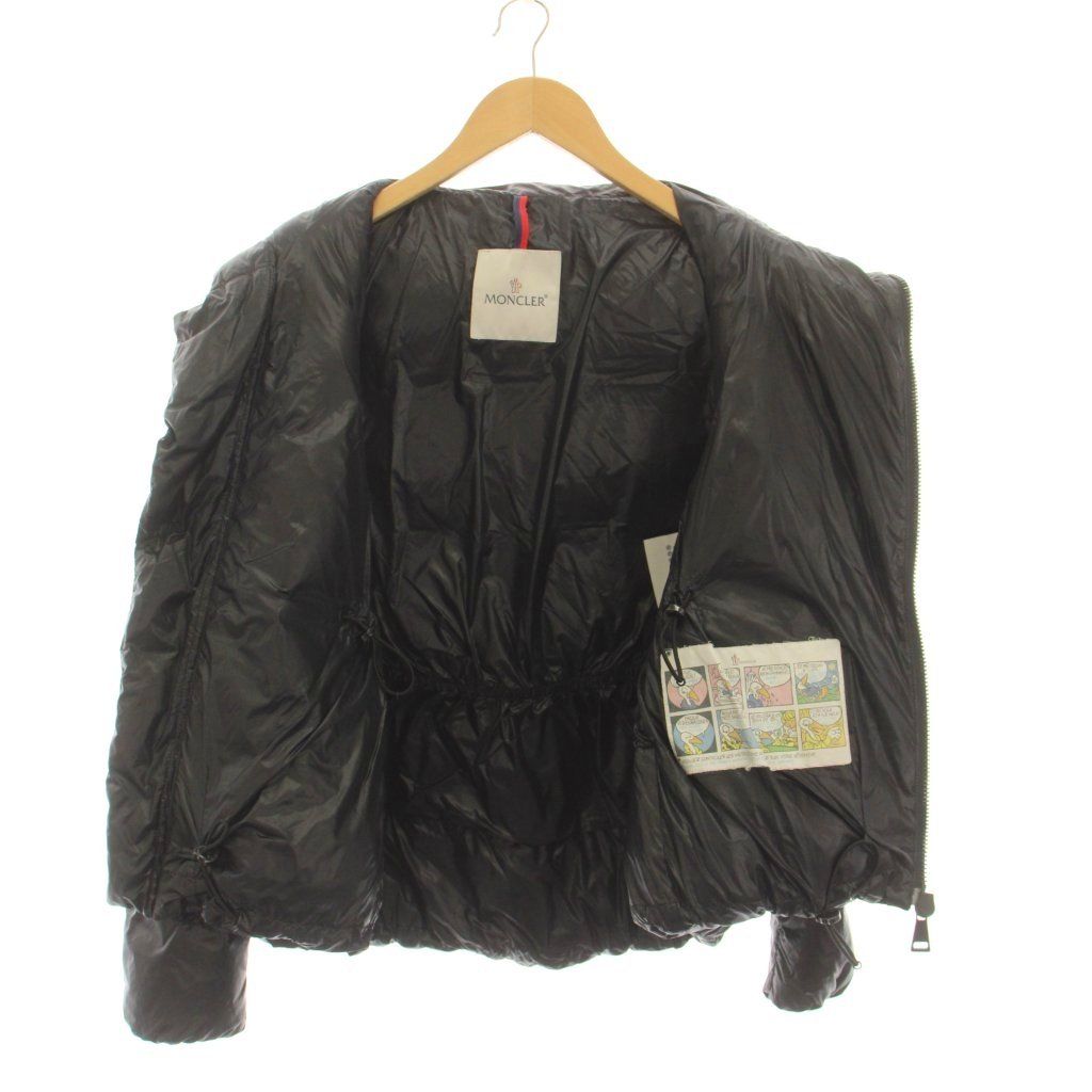 Moncler Boussac Down Jacket Zip Up Black 0 — view 5