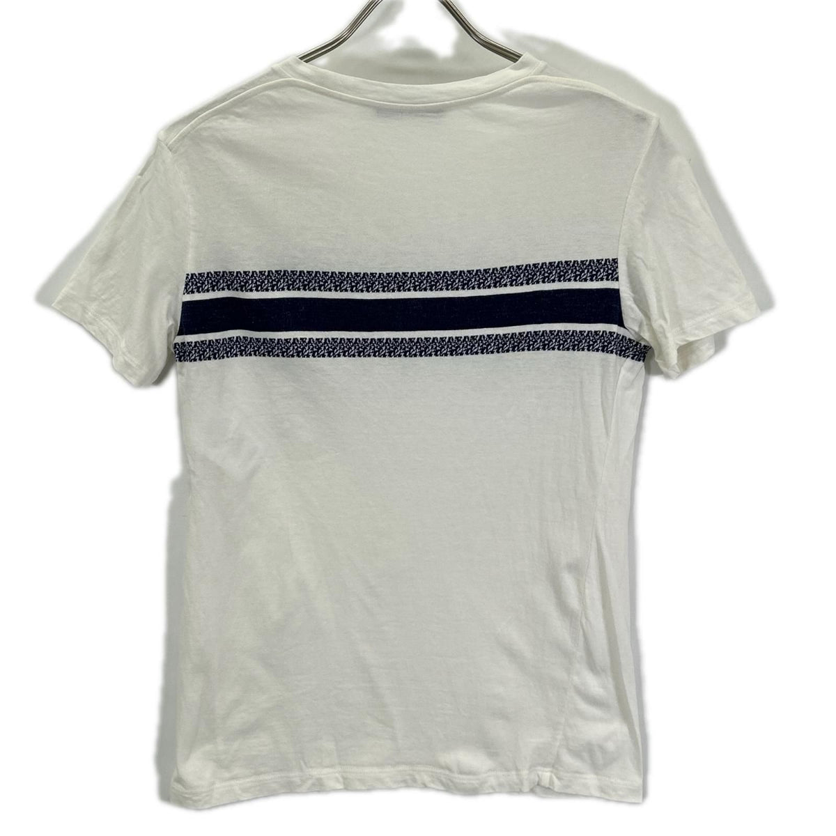 Dior White Cotton Signature Band Logo T-Shirt — view 2