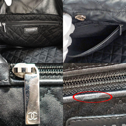 Chanel 22 Medium Shoulder Bag So Black CC Logo — view 7