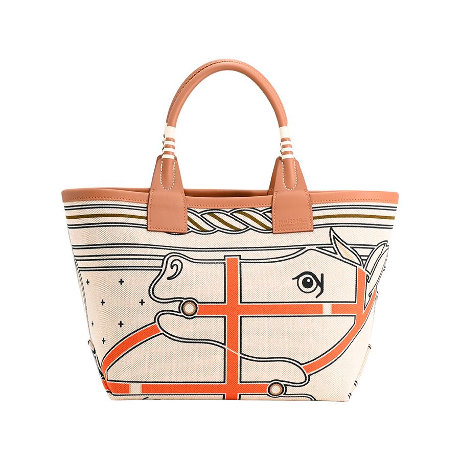 Hermes Tote Bag Steeple Cream