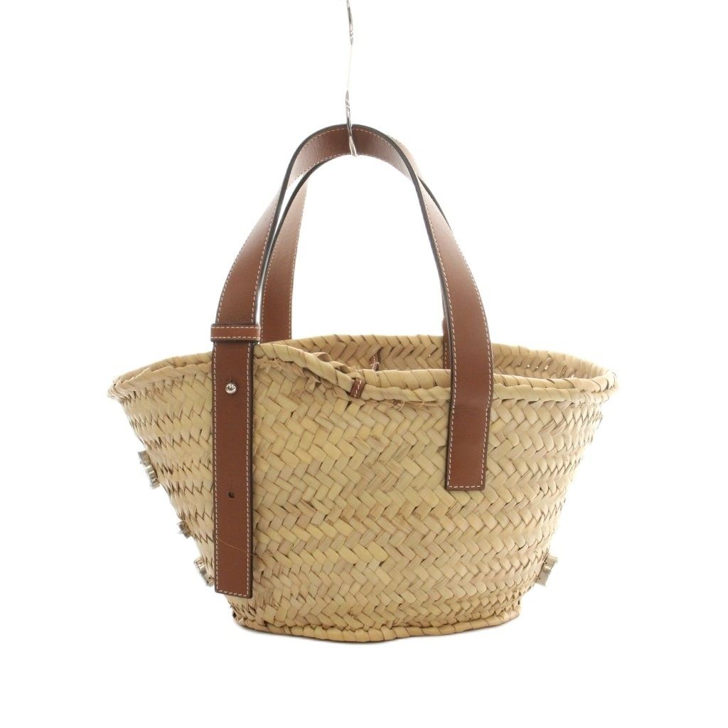 Loewe Basket Bag Bijou Decoration Handbag Beige Brown — view 2