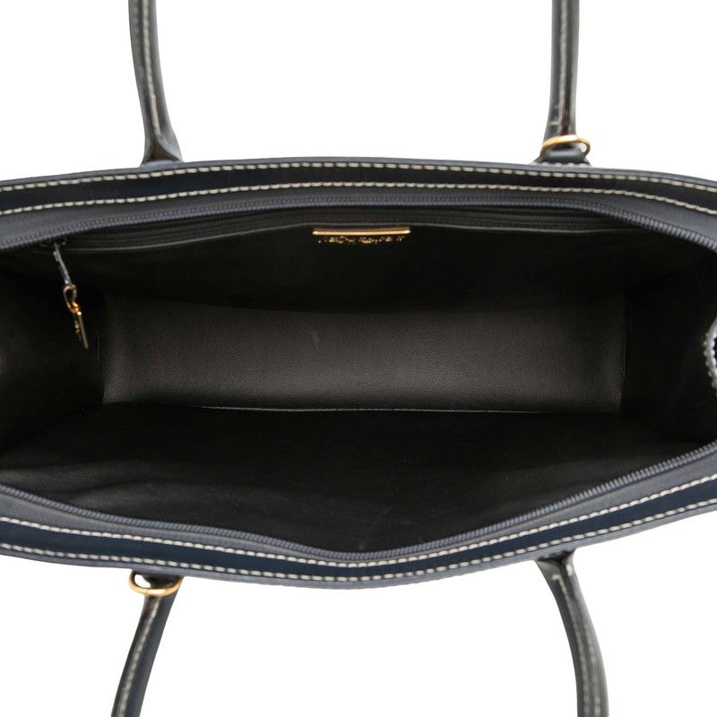 Saint Laurent Tote 2-Way Shoulder Bag Navy Leather — view 4