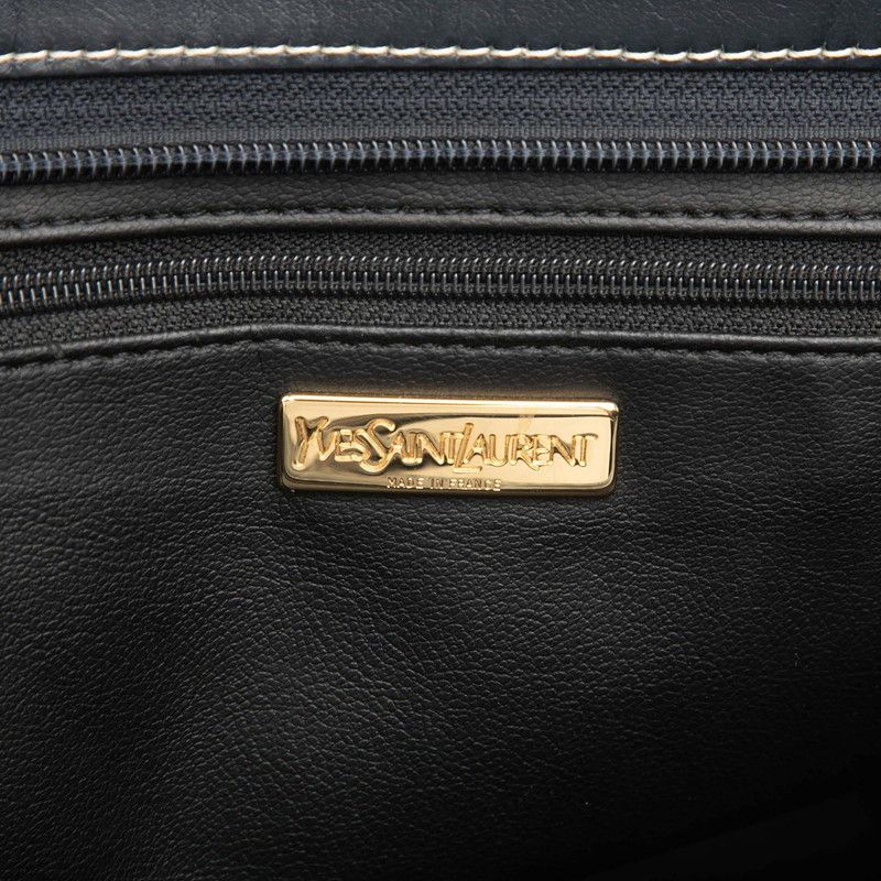 Saint Laurent Tote 2-Way Shoulder Bag Navy Leather — view 5