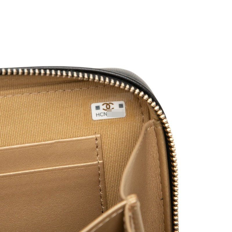 Chanel CC Logo Quilted Camera Bag Chain Black Gold Lambskin — view 6