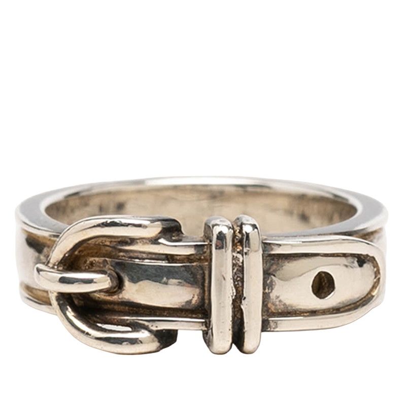 Hermes Ceinture Belt Ring 51 Silver