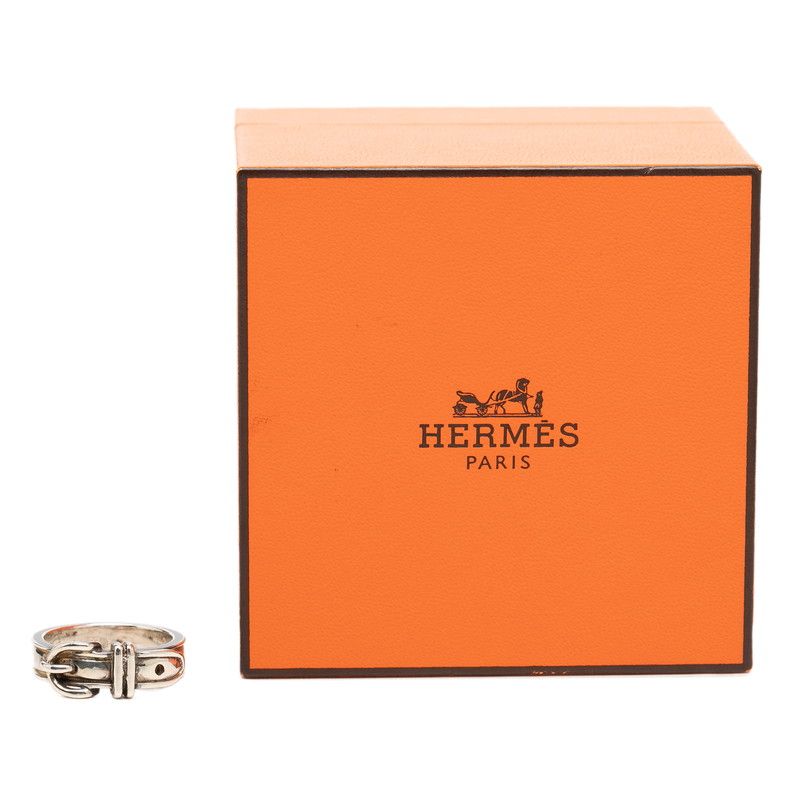 Hermes Ceinture Belt Ring 51 Silver — view 7