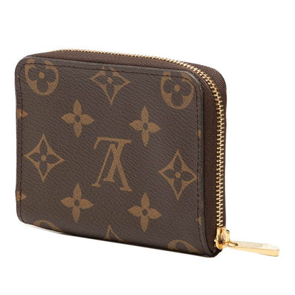 Louis Vuitton Monogram Zippy Coin Purse Brown Leather — view 2