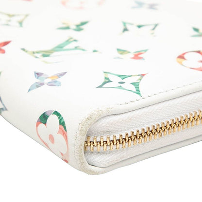 Louis Vuitton LV Garden Monogram Zippy Wallet Zip Around White Multicolor — view 5
