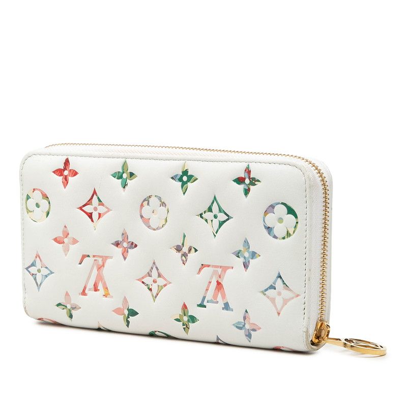 Louis Vuitton LV Garden Monogram Zippy Wallet Zip Around White Multicolor — view 2