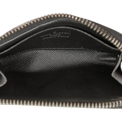 Louis Vuitton Monogram Eclipse Porte Monnaie Jour Coin Purse Black Leather — view 4