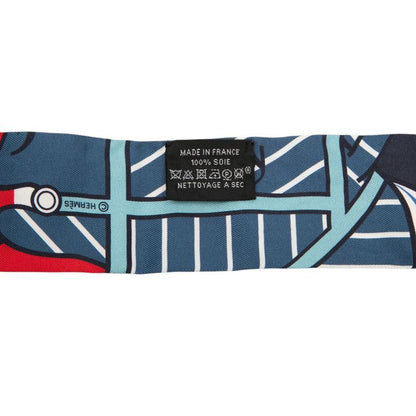 Hermes Twilly Quadrige Baydadere Scarf Multicolor Silk — view 3