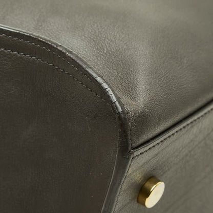 Saint Laurent Cassandra Baby Cabas Small YSL Logo 2-Way Shoulder Bag Dark Brown — view 5