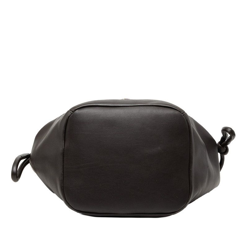 Bottega Veneta Beak Tote Shoulder Bag Drawstring Dark Brown Leather — view 3