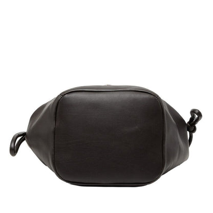 Bottega Veneta Beak Tote Shoulder Bag Drawstring Dark Brown Leather — view 3