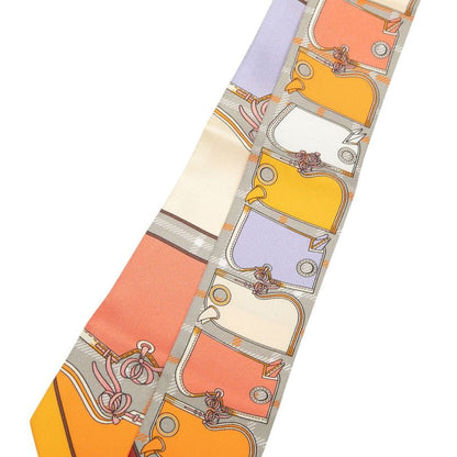 Hermes Twilly Camaille Camails Scarf Gray Multicolor Silk — view 2
