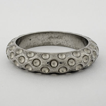 Hermes Scarf Ring Dot Closure Metal Silver — view 2