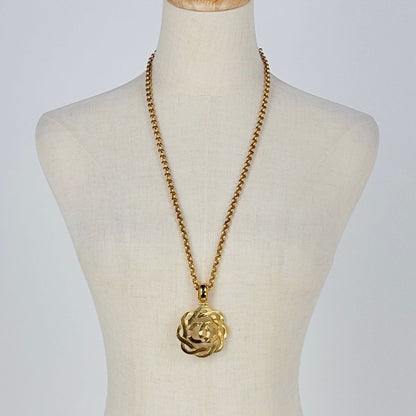 Chanel Necklace CC Logo Gold Plated — view 5