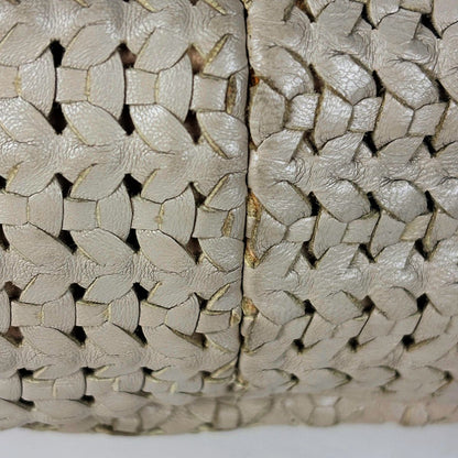 Dior Shoulder Bag Braided Leather Greige — view 4
