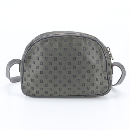 Fendi Vintage Zucchino FF Logo Leather Canvas Shoulder Bag Crossbody — view 3